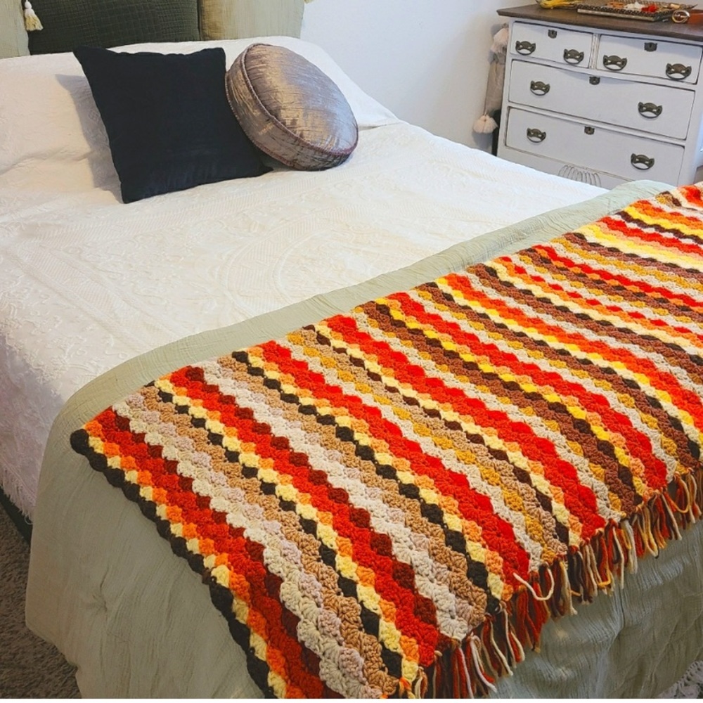 BEAUTIFUL new crochet blanket-Reposh-never used 2/$60 item